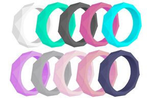 Low Moq 10 Pack Silicone Wedding Bands for Women Diamond Mönster 2019 Whole8880426