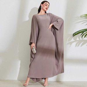 Ethnische Kleidung Ramadan Abaya Kaftan Kleid Dubai Türkei Islam Muslim Kleid Gebet Robe Afrikanische Kleider Frauen Ka Eid Marokkanische arabische Kleidung T240510