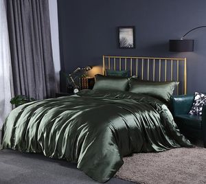 Designer Luxus -Bettwäsche Sets König oder Queen -Size -Bettwäsche -Bettblätter 4PCS Seidendeckel warm und bequem 7899135