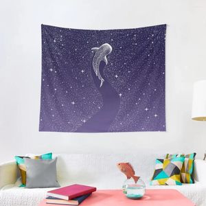 Tapestries Star Eater-壁の家の装飾の上の濃い青から紫色のタペストリーまでのスペース