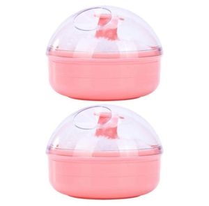 Svampar Applicators Cotton 2st Portable Powder Puff Baby Barn Body Talcum With Storage Box2901373