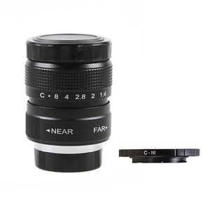 Fujian 25mm F1.4 CCTV TV Lens C-N1 Pierścień do Nikon 1 J5 S2 J4 V3 AW1 S1 J3 V2 J2 J1 V1 240506