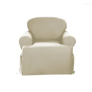 Sandalye, rahat oturma için doğal yastık slipcover'ı kapsar