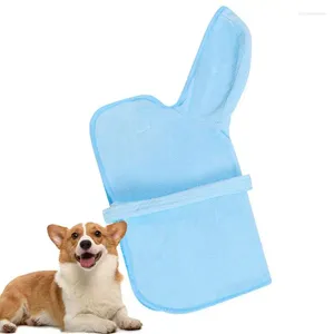 Hundklädbadrock för torkning av hundar snabbtorkande bärbar mikrofiberhandduk med huva badbadrockar torkduk