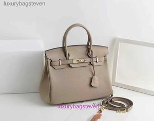 10A الأصلي 1: 1 HREMMS BIRKKS الأكياس الأصلية الأكياس على الإنترنت متجر 2024 New Lychee Leather Bag Womens One Crotge Cross Body Body Former and Resso