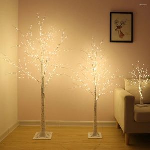 Luzes de flores decorativas Festival LED Acessórios de árvore de Natal pendurados Lâmpadas de acessórios Paisagem plástica