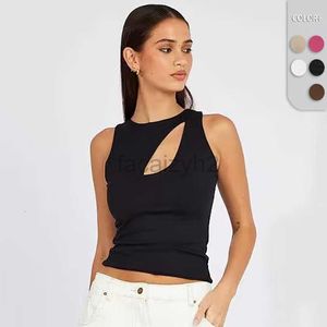 Women's T Shirt sexy Tees 2024 New Y2K Women's Hollow Spicy Girl Top with Summer Bottom, Unique Small Tank Top for Outwear tops