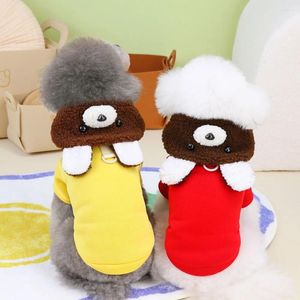 Vestuário para cachorro pequeno suéter de outono de inverno cartoon capuz gato doce dessinger utness roupas de cachorro poodle chihuahua pomeranian