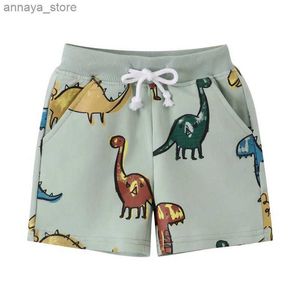 Shorts Sprungmeter 2-7T Sommer Jungen Shorts Dinosaurier Druck ziehen Jungen und Mädchen Shorts Tier Kinder TrousSl2405L2405