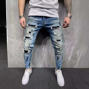 Slim Cut Slim-fit pants New Men's Painted Denim Pants M511 50