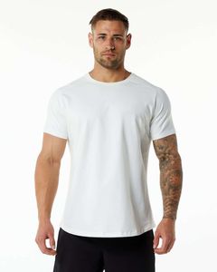 Plus Size Herren Cotton Casual T -Shirts Sport Fiess Fitnessstudio Training Trage Top Workout