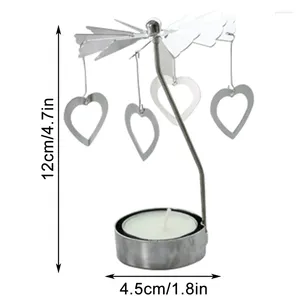 Candle Holders Rotating Holder Creative Metal Tea Light Romantic Incense Burner For Party Home Office Festival DC156