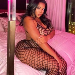 BHs Sets Porno Sex Fishnet CatSuit BodySuit Plus Größe Cosplay Kostüme Frauen sexy Halfter Rückenless Körperstrümpfe weibliche erotische Dessous