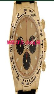 Lüks İzle Deri Bilezik 40mm Ref 116518 UVP 21700 Otomatik Mekanik Hareket Moda Erkekler Bilekliği44432382