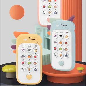 Neues Baby Telefon Spielzeug Musik Musik Sound Telefon Schlafspielzeug mit Teether Simulation Telefon Kinder Kind frühe Bildungsspielzeugkinder Geschenke