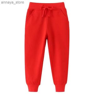 Shorts Jumping Meters New Arrival Red Childrens Sweatants Drawing Autumn Spring Boys Girls Trousers Pants Baby ClothingL2405L2405
