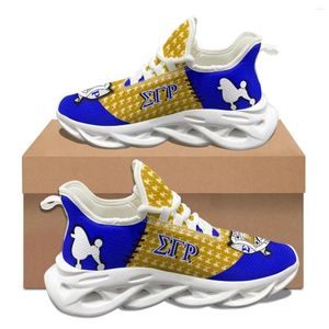 Lässige Schuhe Sigma Gamma Rho Muster Frau Herbst Herbst Winter Outdoor Arbeit Sneakers Mesh absorbieren laufende einheimische Kunstdesign