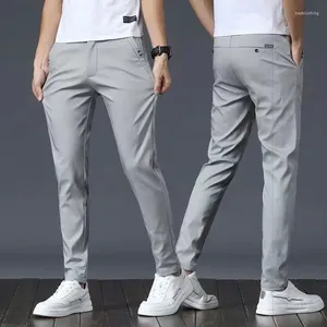 Pantaloni maschile classici coreani classici di alta qualità All-match Business casual grigio grigio verde gamba dritta pantaloni dropship