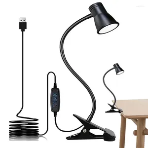 Lâmpadas de mesa CLIP LAMP LIVRO DE ALTA ELENTO COM 3 MODOS 10 BLILHO