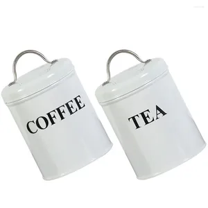Bottiglie di stoccaggio borse da tè sacchetti caffè contenitori ermetici barattole bancone cucina bancone