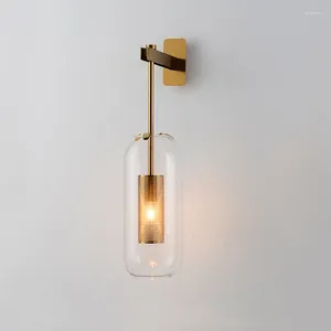 Стеновая лампа постмодерна простой промышленный стиль