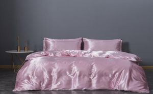 Duvet Cover Silk Bedding Supplies Three Piece Bedding Sets 7 Color On Comforter Sets Hight Quality2032202