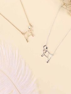 1pc Hollow Alloy Lovely Zodiac Animal Dog Pendant Pug Necklace Gold Color Lovers Jewelry Accessories High Quality8780629