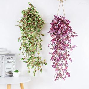 Fiori decorativi 75 cm Piante artificiali Vines Simulazione di una parete Simulazione Creeper Green Green Plant Decor decorazioni fai -da -te Foglie di ghirlanda falsa