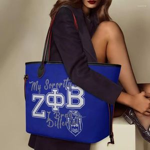 Sagni da sera TwoHeartsgirl Phi Beta Sigma Design Women Show Adujustable Sling Lady Borse Bag Incase PU femminile Handle's Hople Borse
