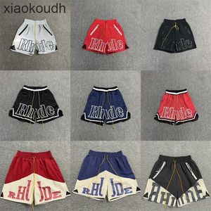 Rhude High end designer shorts for Trendy shorts high street sports and leisure beach pants FOG five part pants mens With 1:1 original labels