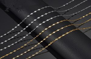 Fashion Lip Link Mens Chain Designer Halsband 18K Guldkedja för man 304 Rostfritt stål Silverkedjor Halsband smycken Kvinna Cho4868429