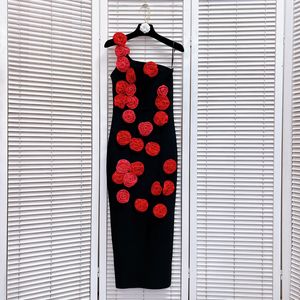 506 L 2024 Milan Runway Dress Spring Summer Sleeveless Spaghetti Strap Black Solid Dresses Womens Dress Fashion High Quality Luxijia