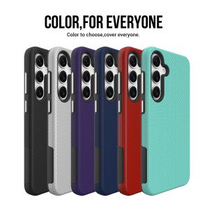 1 HAO для Samsung Galaxy S24 Coak Cover Cover Triangle Текстура Гибридный ударный ударной защиты от выпуска для Galaxy S23 S23 Ultra S24+ S22 S21 Ultra Phone Case