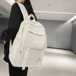 Mochila 2024 Moda Nylon Casual Cool Hip Masculino Mulheres Mochilas Bolsas de Bolsas de Estudantes de Estudantes Bolsas de ombro escolar