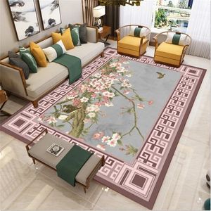 3d carpets Chinese Living Room Crystal velvet carpet tea table style Study Bedroom Modern classical fo 240424