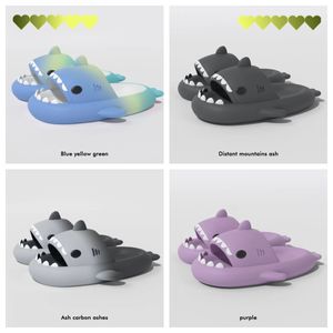 Shark Massage Bottom Slippers for Adult Couples Anti slip Bathroom Slippers Shark Indoor 2024 summer new colors lover blue cool indoor shower 2024 anti kid black