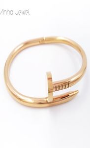 Sıcak klasik tasarımcı cazibe bilezik mücevher alaşım altın tırnak bileklik moda mücevherler kartier lüks tasarım bileziği kadınlar için doğum günü hediyeleri düğün partisi1371900