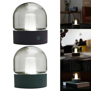 Luci notturne moderna lampada di ricarica USB Luce portatile per il comodino per la camera da letto decorazione del soggiorno 1200 mAh