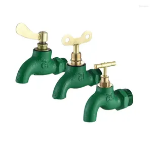Bathroom Sink Faucets 1Pc Garden Balcony Water Tap 1/2" Male Thread Wall Mount Washing Machine Faucet Iron Hose Quick Connector
