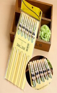 5 пары палочек для еды. Все 10 кусочков туристических сувениров в Sichuan Panda Bamboo Poorpsticks Swareware Sware Dired Bading 4639879