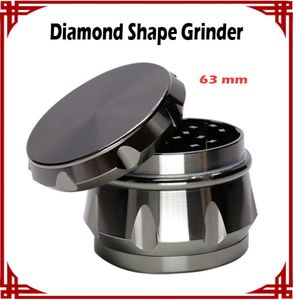 BIG DIAMENT SHIPE DIPERRS LIGOLO DE ZINC MATERIAL DE 63MM METAL MARTERRS 4 CAMADAS LADO CHANDER CABVERS HERB GIRERS VS MAZE GR3911798