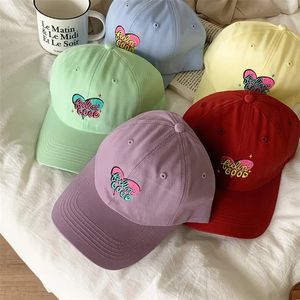 Korean Letter Embroidery Baseball Caps For Women Spring Summer Adjustable Outdoor Sun Hats Casual Sports Sunscreen Peaked Hats 240506