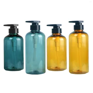 Förvaringsflaskor 300/500 ml tvåldispenserflaska tom pump plastgel flytande dusch schampo badrum balsam