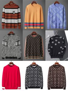 Herren Strickwege 100% Baumwollbaumbärte Langerleister Pullover Classic Striped Plain Sweatshirt Herbst und Winter warm und komfortabel Pullover B2