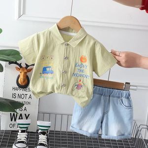 Одежда Summer Bay Boy Boy Одежда 2024 Boutique Boutique наряды для детских рубашек с коротким рукава