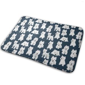 Carpets Westie Mat Rug Carpet Anti - Slip Bedroom Entrance Door West Highland Terrier Dog Dogs Terriers