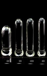 New 6 Size Glass Dildo Big Huge Glassware Penis Crystal Anal Plug Adult Sexy Toys For Women G Spot Stimulator Smooth Beautiful1592970