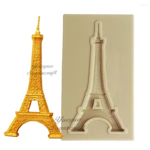 Baking Moulds Yueyue Sugarcraft Paris Tower Silicone Mold Fondant Cake Decorating Tools Chocolate Gumpaste