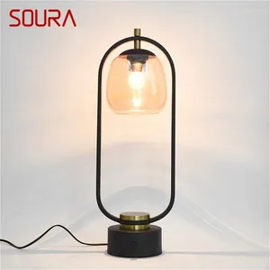 Table Lamps SOURA Postmodern Classical Lamp Retro Design Desk Light Decorative For Home Living Bedroom