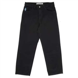 Polar Big Boy Jeans Mens Designer Pants Hip Hop Jorts y2k Брюки Скейт Стрит -одежда ретро джинсовая мультипликация Графическая вышивка мешковатая одежда Harajuku efa0